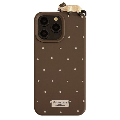 3D Siamese Cat iPhone Case - Brown