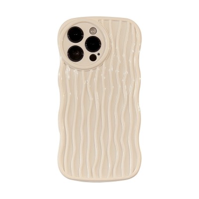 Beige Wave iPhone Case