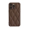 Minimalist Wave iPhone Case - Brown