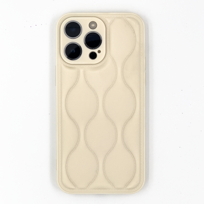Minimalist Wave iPhone Case - White
