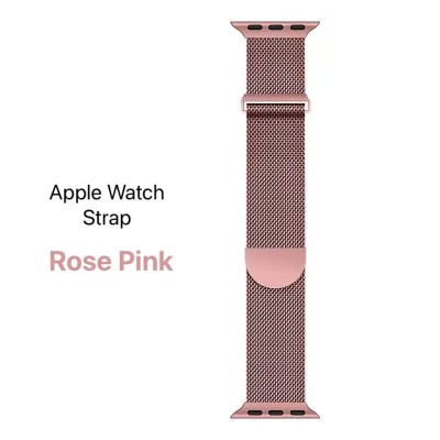Meta title-Apple Watch Milanese Strap Rose Pink 38mm 40mm 41mm 42mm