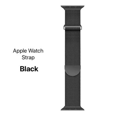 Meta title-Apple Watch Milanese Strap Black 38mm 40mm 41mm 42mm